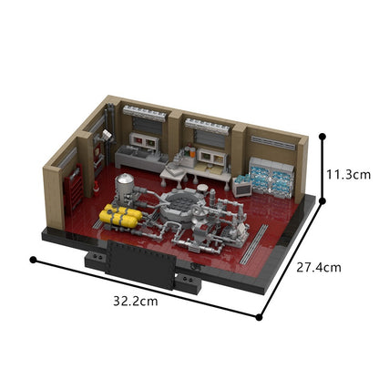 Underground Chemical Laboratory Diorama MOC Building Kit - 4