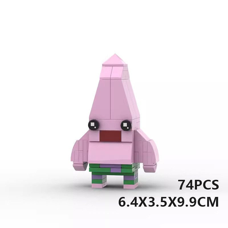 Undersea Cartoon BrickHeadz Character  Building Kit | LEGO-Compatible MOC - 18