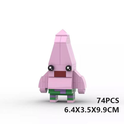 Undersea Cartoon BrickHeadz Character  Building Kit | LEGO-Compatible MOC - 18