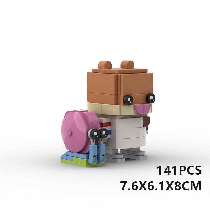 Undersea Cartoon BrickHeadz Character  Building Kit | LEGO-Compatible MOC - 6