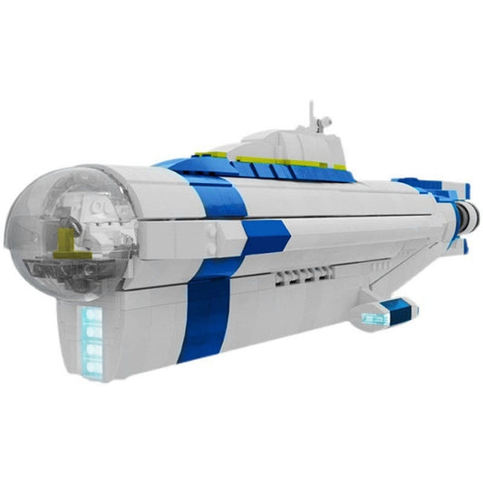 Underwater Explorer Submarine MOC Building Kit - 1/110 Scale Sci-Fi Model - 1