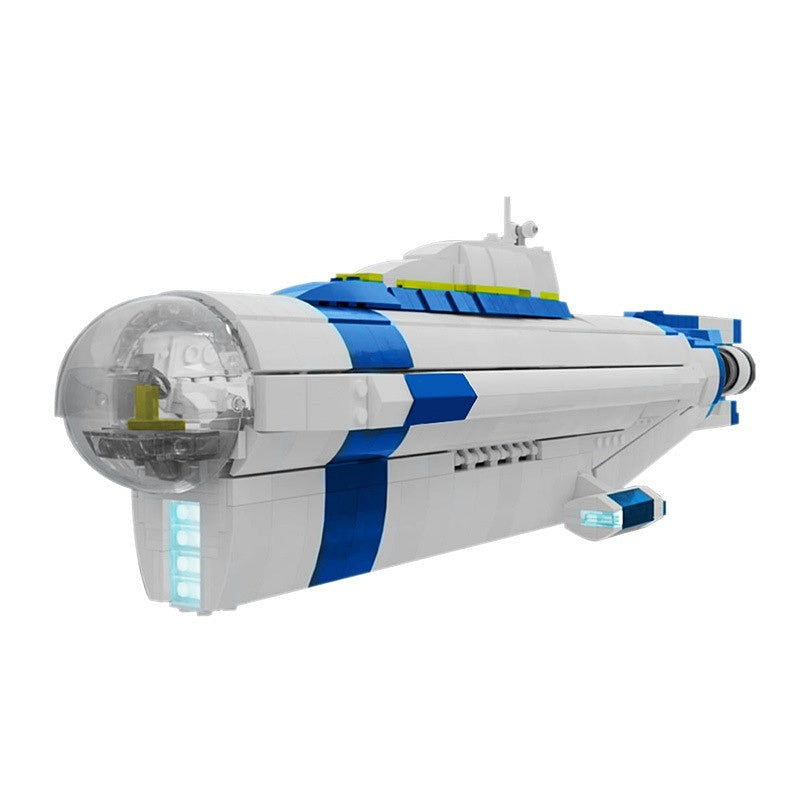 Underwater Explorer Submarine MOC Building Kit - 1/110 Scale Sci-Fi Model - 3
