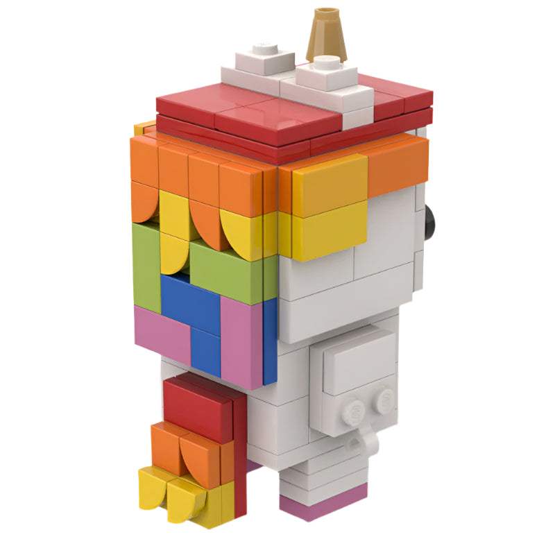unicorn brickheadz building set | my little pony | moc-22321 - 2