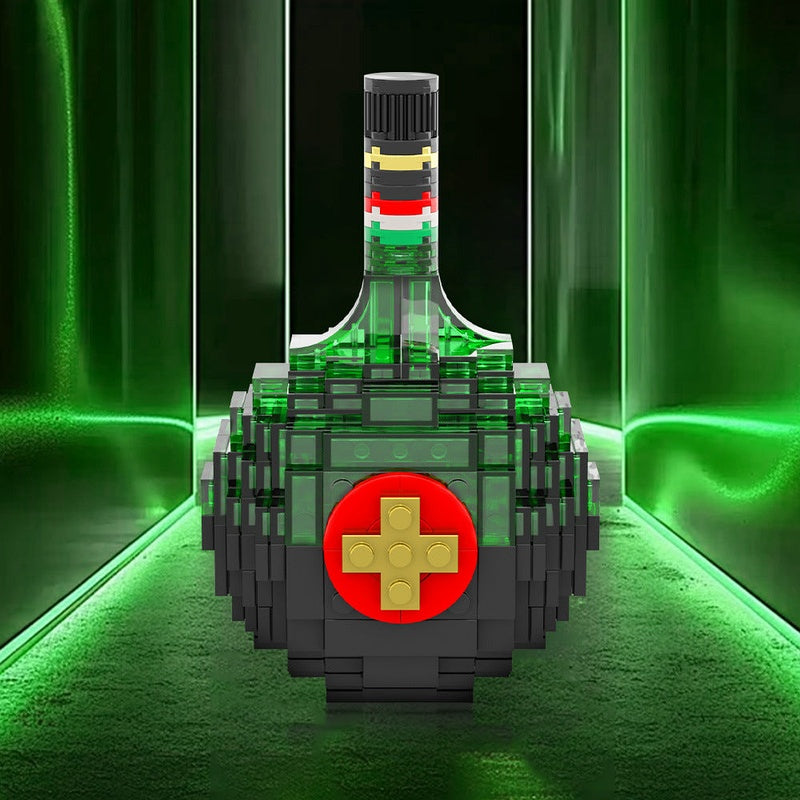 Unicum Bottle MOC Building Kit | Vintage Beverage Display Art Model - 3