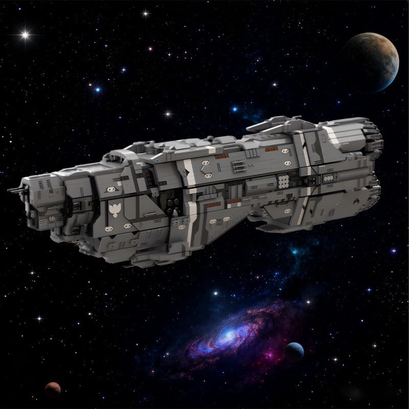 unsc leviathan: marathon-class heavy cruiser building kit | halo | moc-231999 - 1