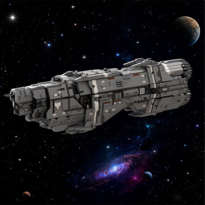 unsc leviathan: marathon-class heavy cruiser building kit | halo | moc-231999 - 1