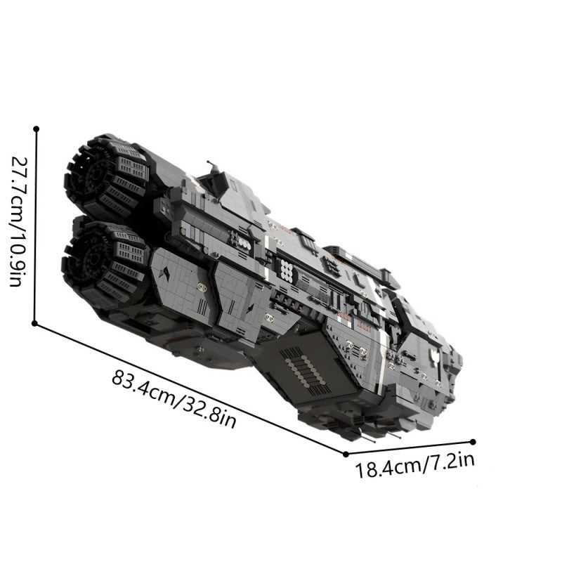 unsc leviathan: marathon-class heavy cruiser building kit | halo | moc-231999 - 2