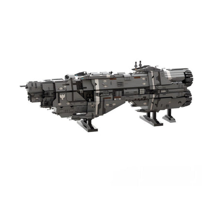 unsc leviathan: marathon-class heavy cruiser building kit | halo | moc-231999 - 3