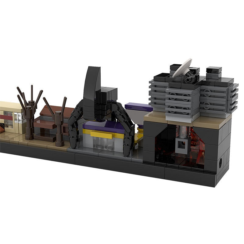 Upside Down World Skyline Building Kit | LEGO-Compatible MOC - 2