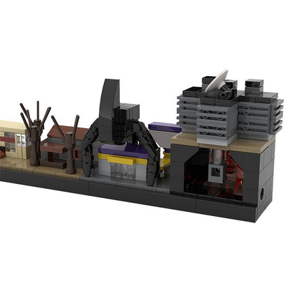 Upside Down World Skyline Building Kit | LEGO-Compatible MOC - 2