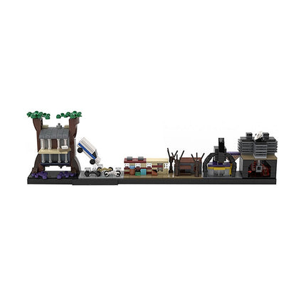 Upside Down World Skyline Building Kit | LEGO-Compatible MOC - 4