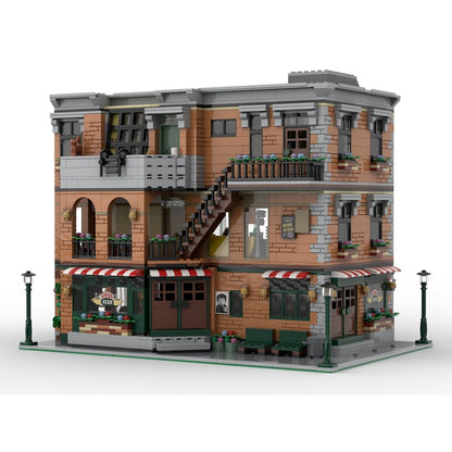 Urban Café & Apartment Modular MOC Building Kit - 1