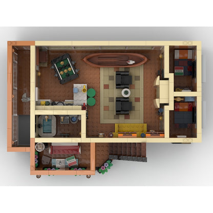 Urban Café & Apartment Modular MOC Building Kit - 6