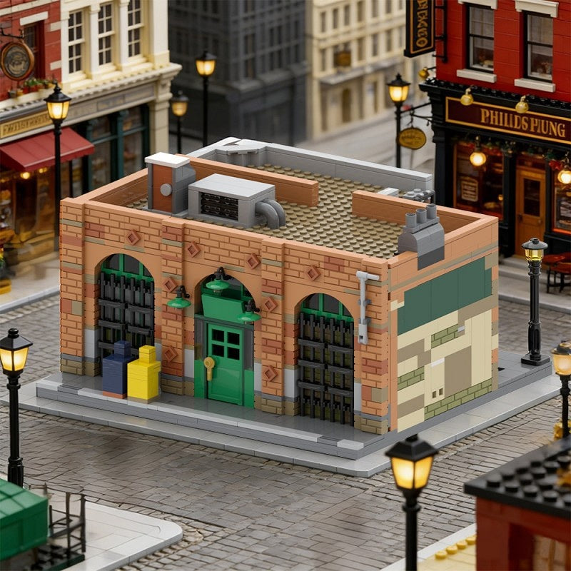 Urban Neighborhood Pub MOC Building Kit | Street View Architecture Model - 2