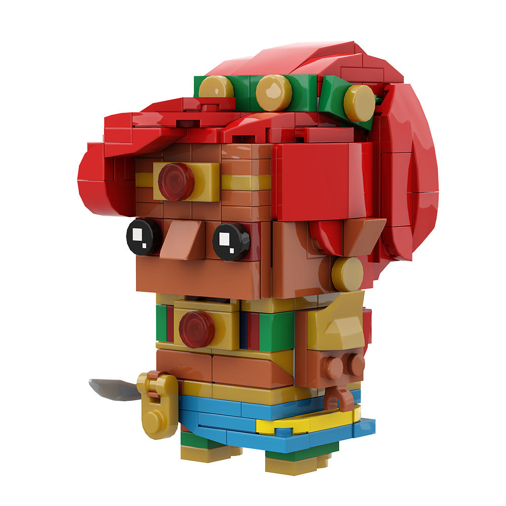 urbosa brickheadz building set | zelda | lego compatible - 1