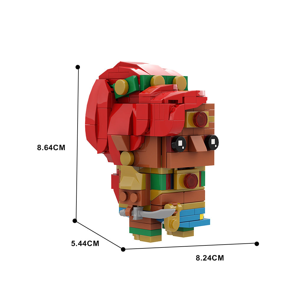 urbosa brickheadz building set | zelda | lego compatible - 3