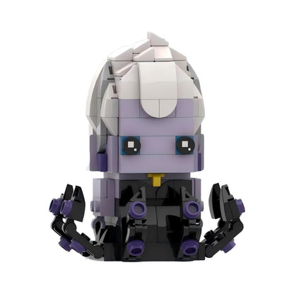 ursula brickheadz moc building set | the little mermaid | lego compatible - 1
