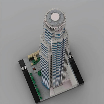 US Bank Tower LA Skyscraper MOC Building Kit | Modern City Landmark Model - 3