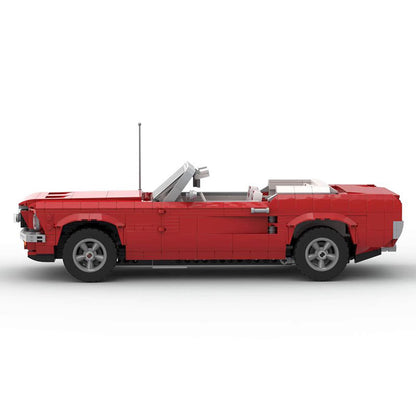 us pony car convertible building set | moc-78315 - 2