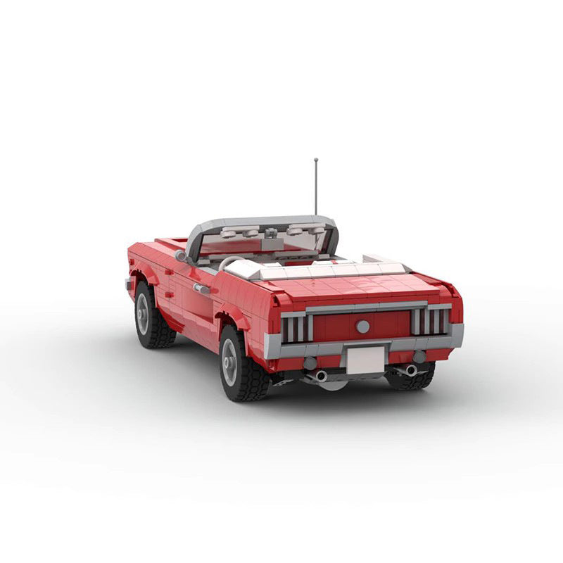 us pony car convertible building set | moc-78315 - 3