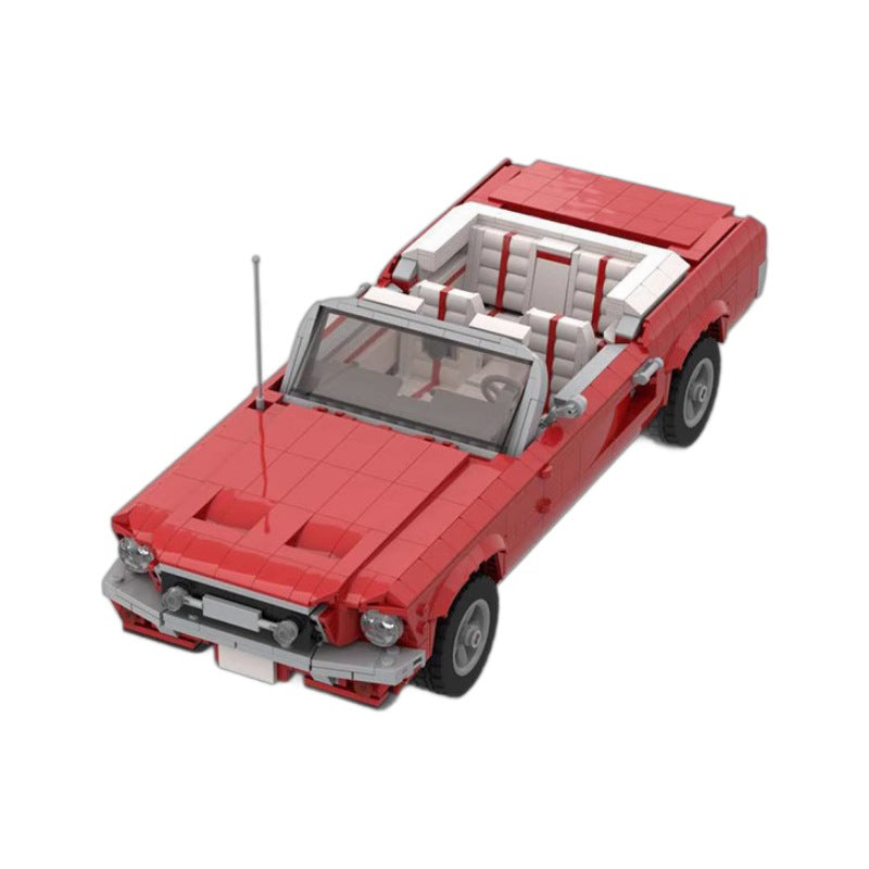 us pony car convertible building set | moc-78315 - 4