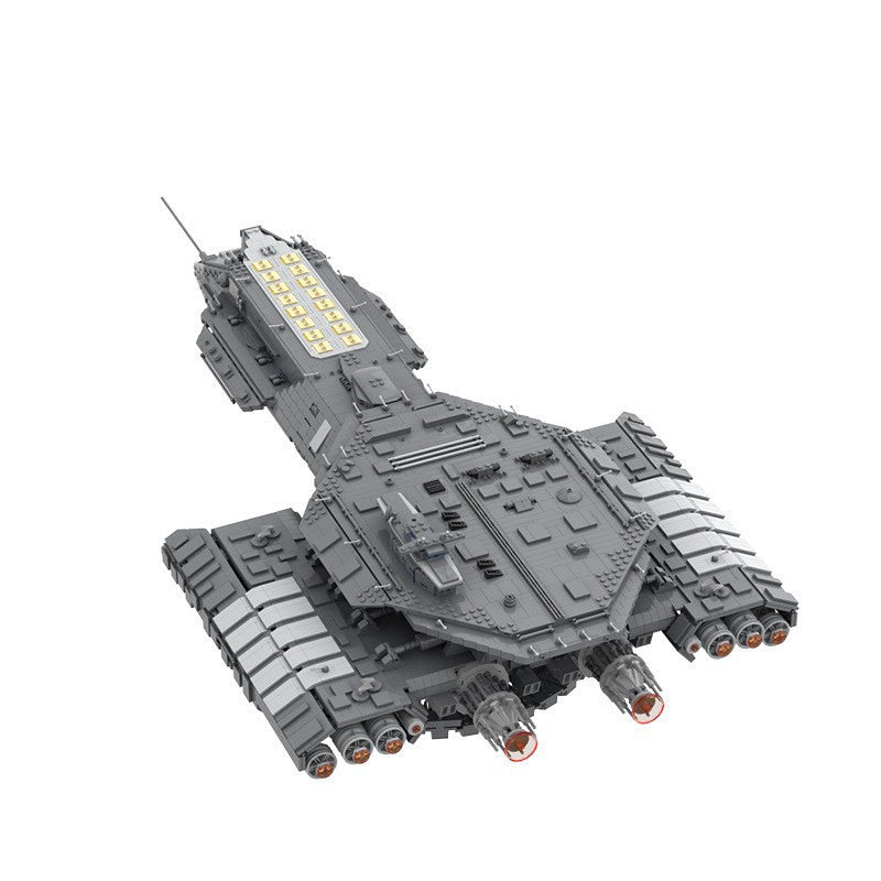 USS Daedalus Sci-Fi Battleship MOC Building Kit | Space Capital Ship - 3