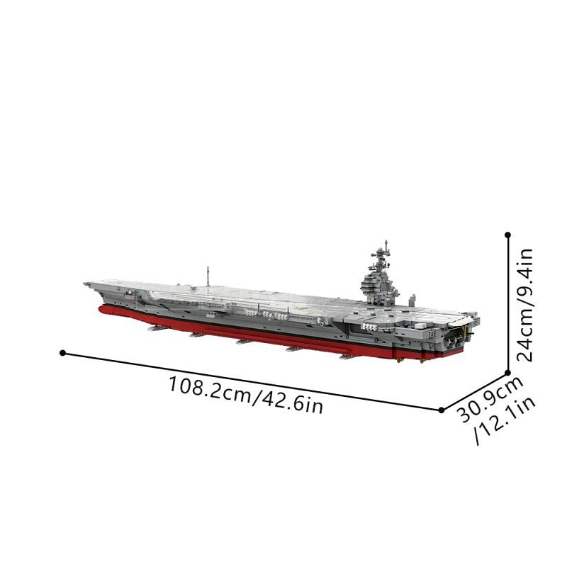 USS Enterprise Aircraft Carrier MOC Building Kit | Historical Warship - 6