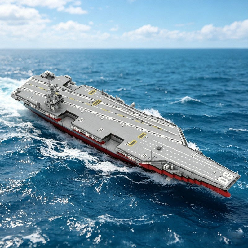 USS Enterprise Aircraft Carrier MOC Building Kit | Historical Warship - 7