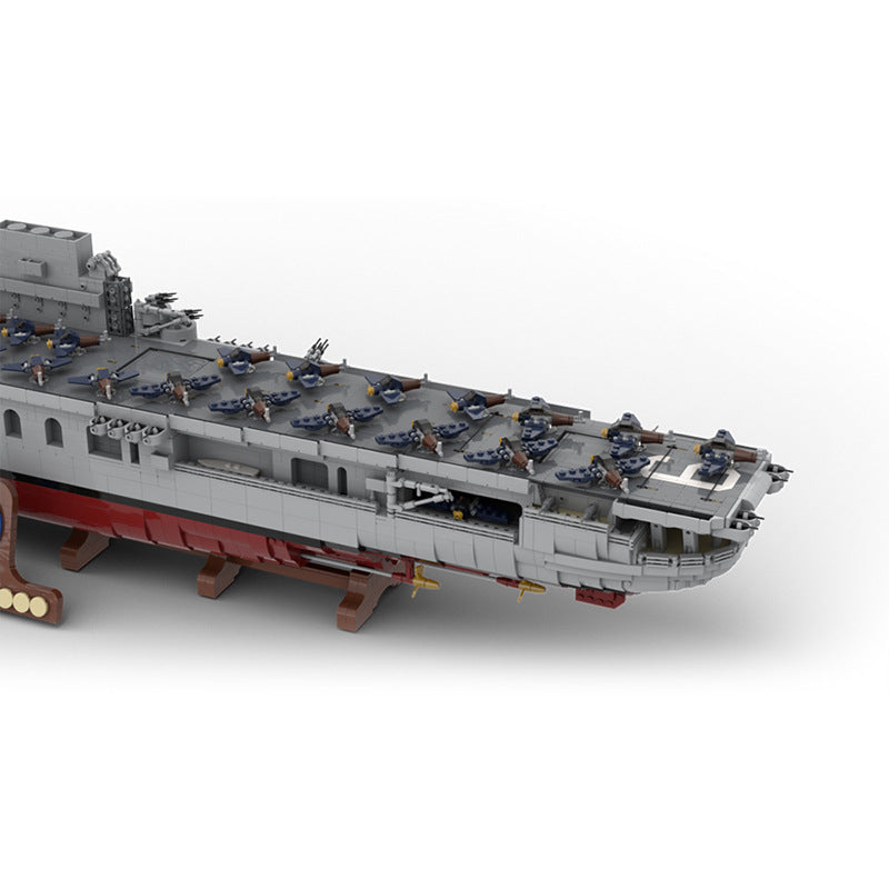 USS Enterprise CV-6 Aircraft Carrier Building Kit | LEGO-Compatible MOC - 3