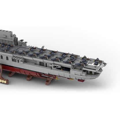 USS Enterprise CV-6 Aircraft Carrier Building Kit | LEGO-Compatible MOC - 3