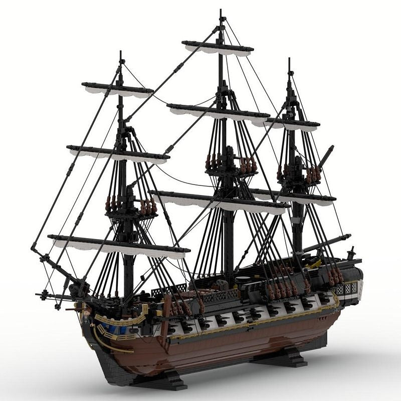 USS Enterprise MOC Sailing Warship Building Kit | Classic Naval Ship Model - 1