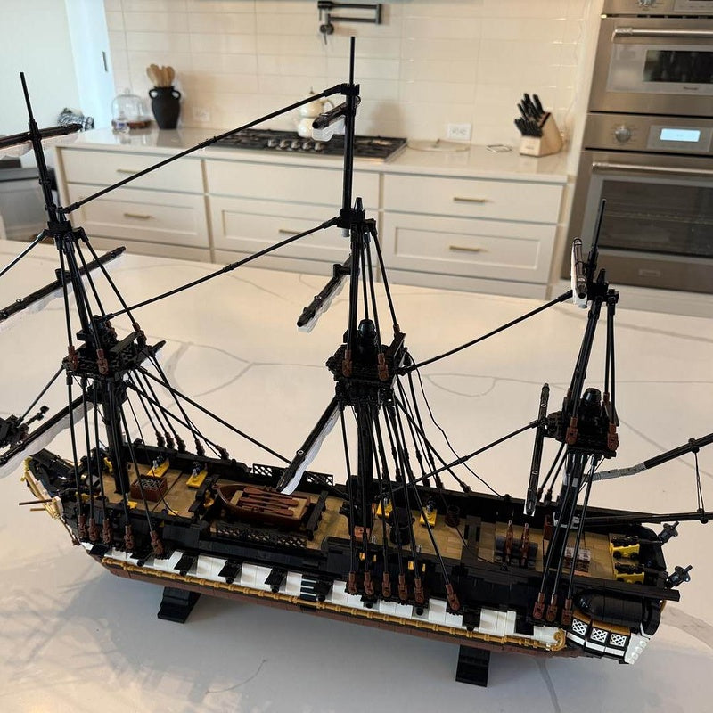 USS Enterprise MOC Sailing Warship Building Kit | Classic Naval Ship Model - 2
