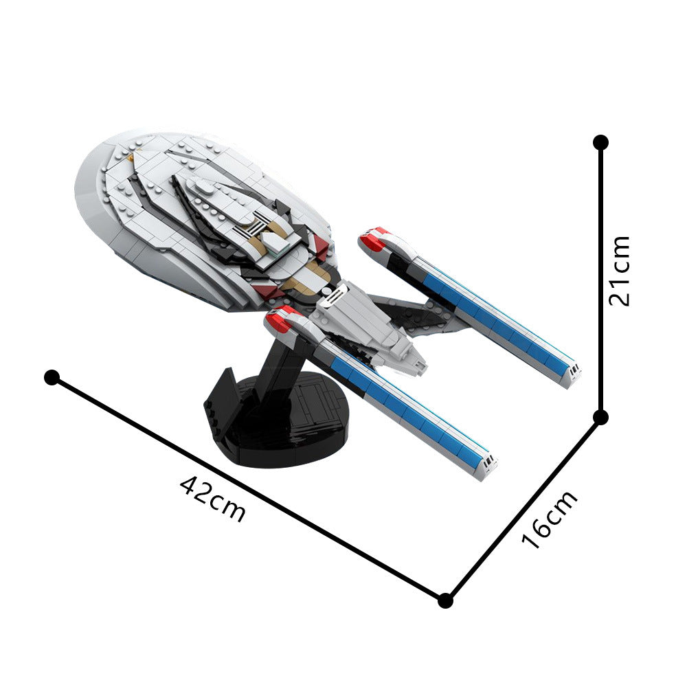 uss enterprise ncc-1701-e building set | star trek | moc-203712 - 4