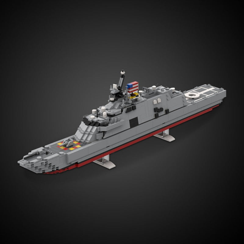 USS Freedom LCS-1 MOC Building Kit | Modern Warship Vessel Model - 2