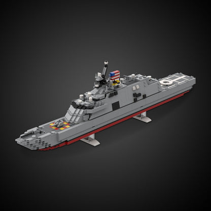 USS Freedom LCS-1 MOC Building Kit | Modern Warship Vessel Model - 2