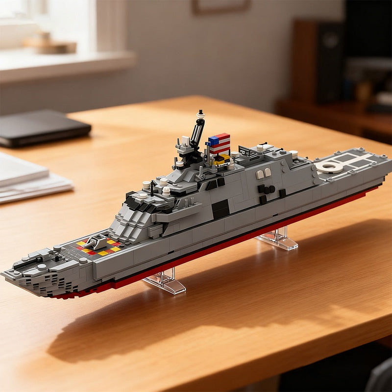 USS Freedom LCS-1 MOC Building Kit | Modern Warship Vessel Model - 5
