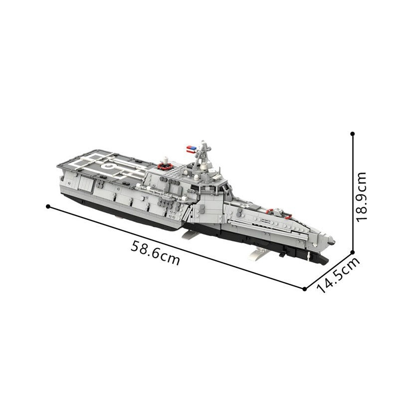 USS Independence LCS Warship Building Kit | LEGO-Compatible MOC - 4