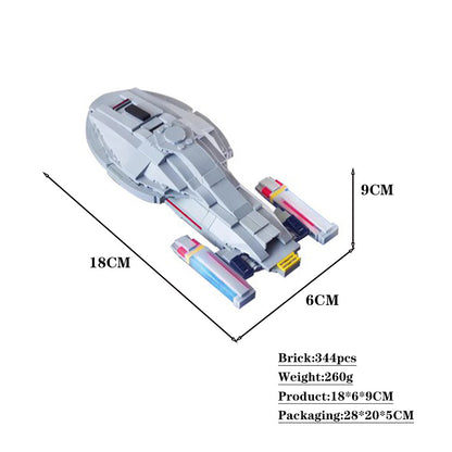 uss voyager building set | star trek | moc-16925 - 3