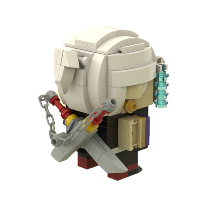 uzui tengen brickhead building set | demon slayer | moc-85287 - 4
