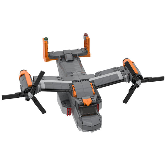 V-22 Tiltrotor Aircraft Building Kit | LEGO-Compatible MOC - 1