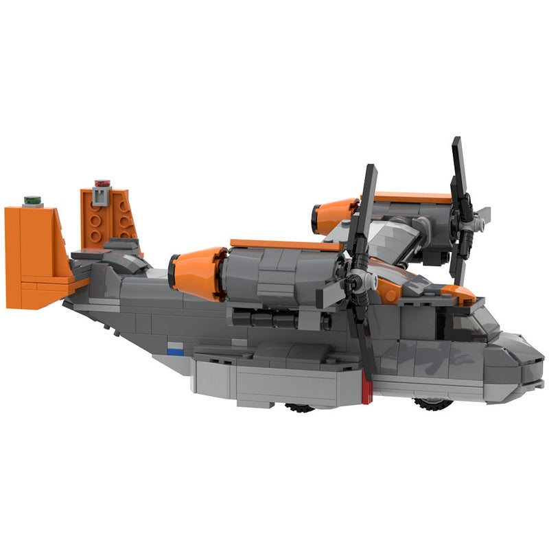 V-22 Tiltrotor Aircraft MOC Building Kit | Military Aircraft Model Set - 2