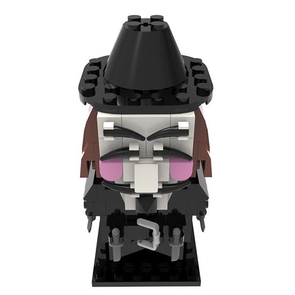 v for vendetta brickheadz moc set | lego-compatible | 145 pcs - 5