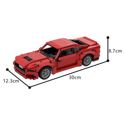 V8 Muscle Car GT Building Kit | LEGO-Compatible MOC - 4