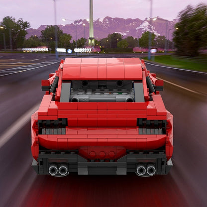 V8 Muscle Car GT MOC Building Kit | Performance Vehicle Model - 4
