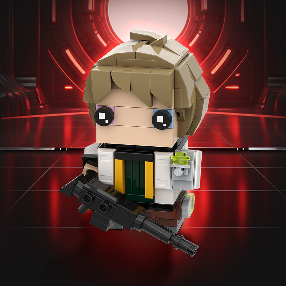 valorant deadlock brickheadz building set | lego compatible - 1