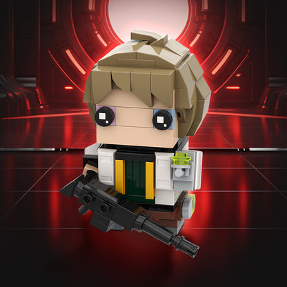 valorant deadlock brickheadz building set | lego compatible - 1