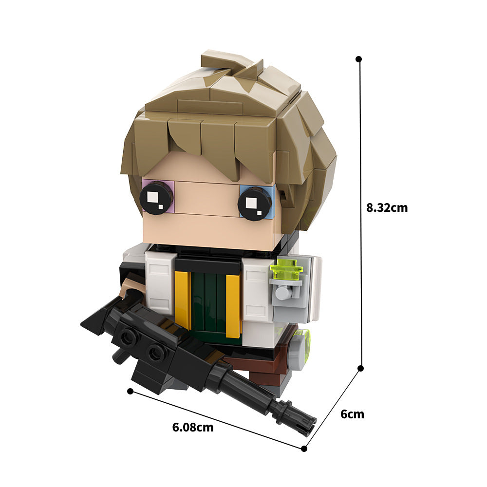 valorant deadlock brickheadz building set | lego compatible - 4