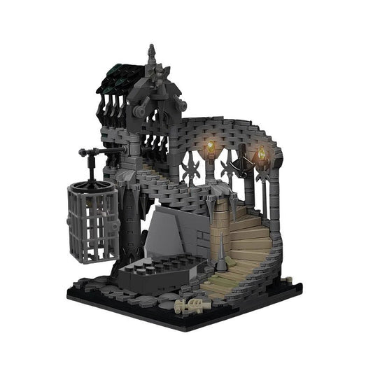 Vampire Dungeon MOC Building Kit | Haunted Fantasy Architecture Model - 1