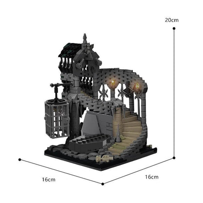Vampire Dungeon MOC Building Kit | Haunted Fantasy Architecture Model - 2