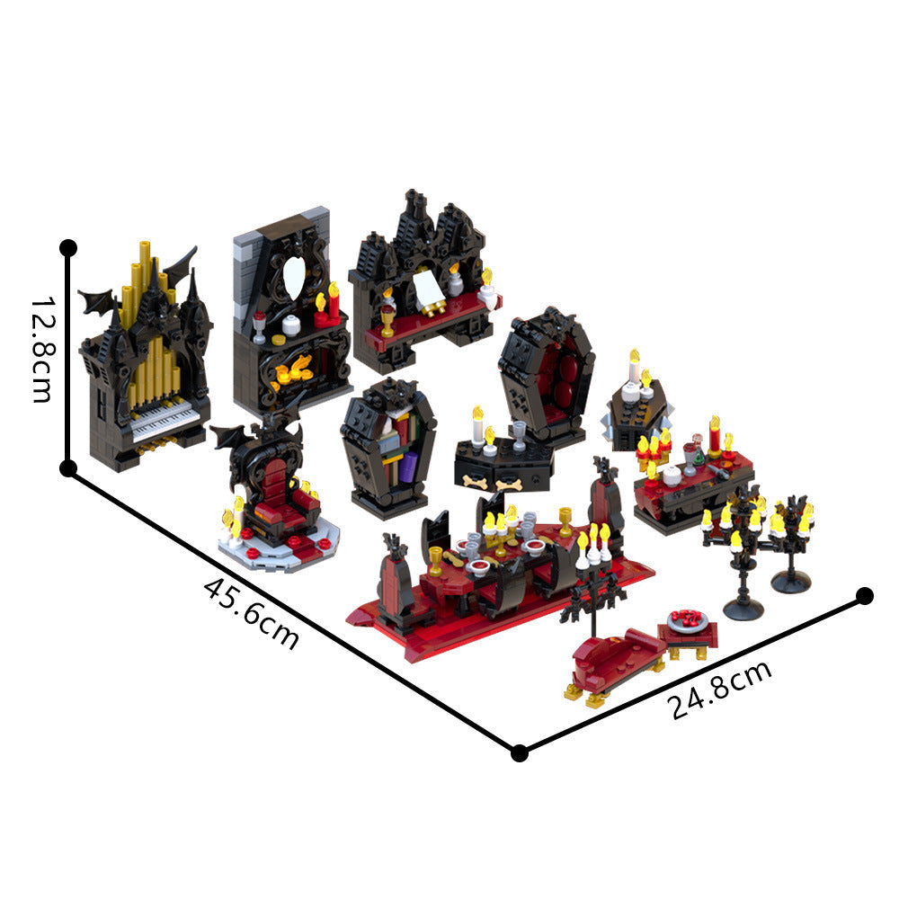 Vampire Furniture Full PACK Building Kit | Halloween | LEGO-Compatible MOC - 4